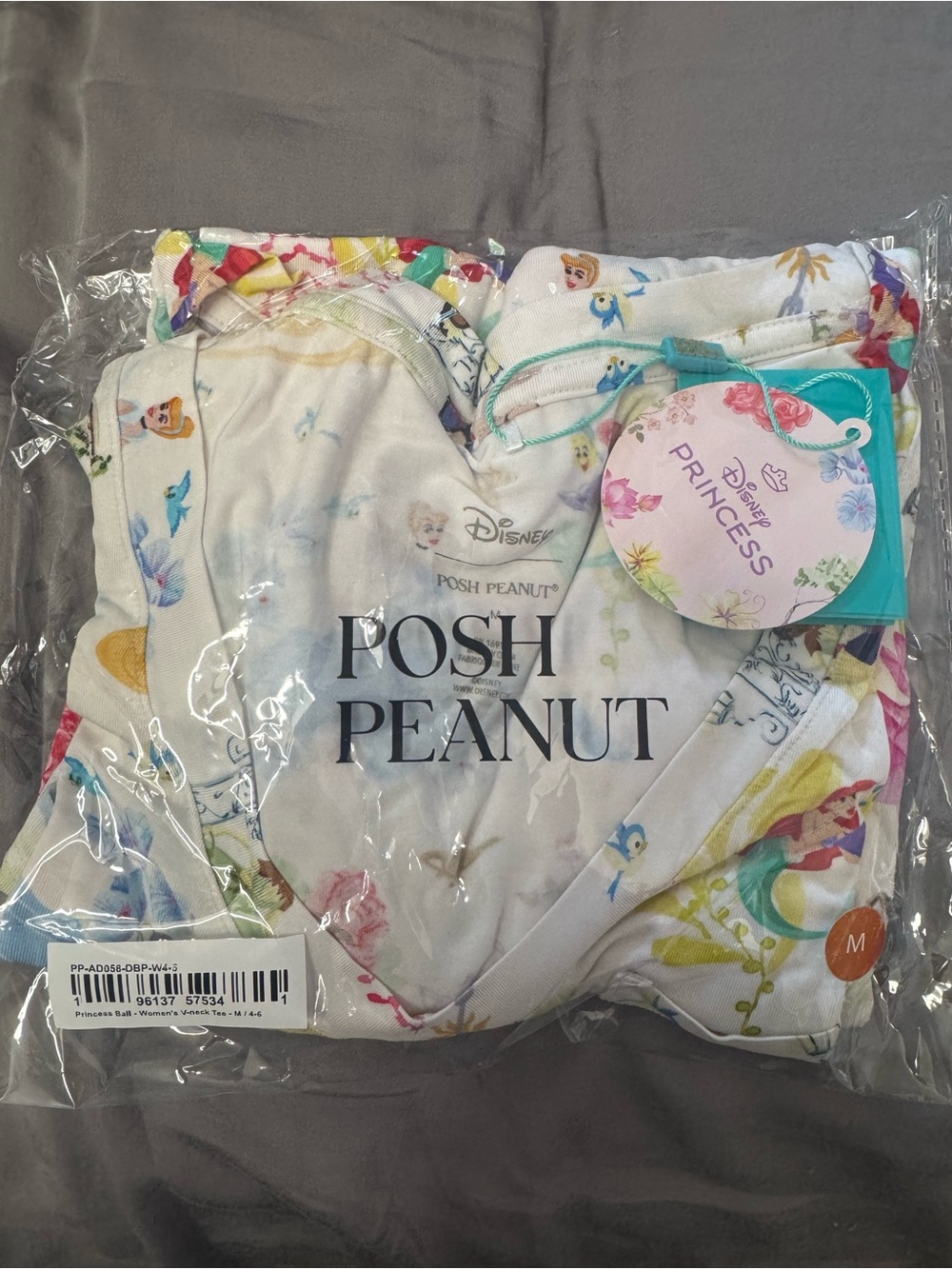 Posh Peanut princess ball Womens V neck shirt size medium
